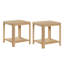 Ensemble de 2 tables de bout Waveline avec coins arrondis et pieds ondulés-132460382-132460383