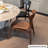 17.91" Nut-brown Solid back side Chair(Set of 2)