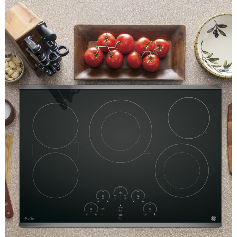 29.75" Electric Cooktop with 5 Burners, Stainless Steel