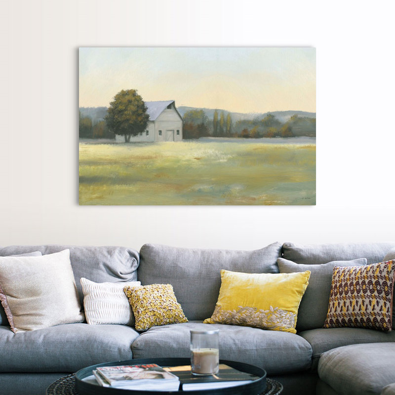 «Morning Meadows II» par James Wiens, reproduction d'art graphique sur toile, H 40 po x l 60 po x P 1,25 po, Toile tendue