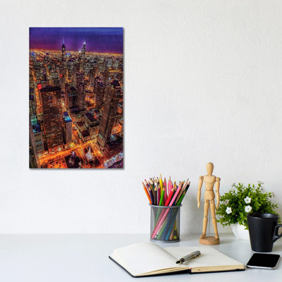 Chicago Flight by Caitlin Vera - Wrapped Canvas Gallery-Wrapped Canvas Giclée
