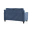 Causeuse 2 places en chenille bleu marine