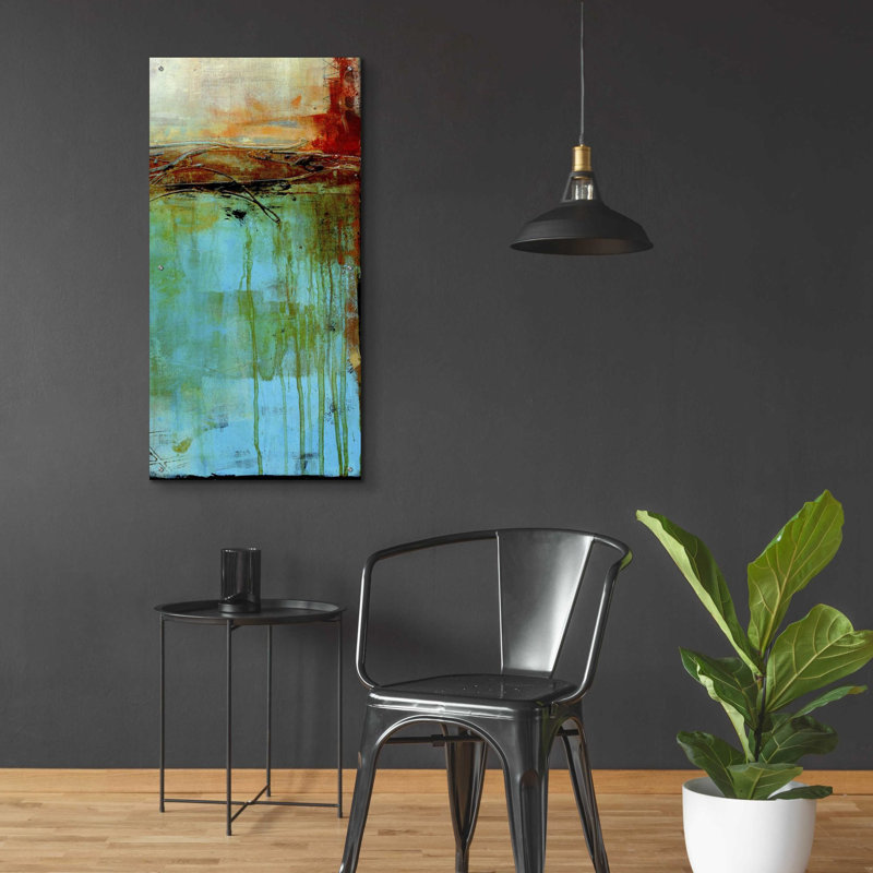 «Urban East III» par Erin Ashley, art mural en verre acrylique, L 24 po x H 48 po