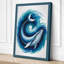 Whale in Motion Coastal - Wrapped Canvas-1923296106-1923296108