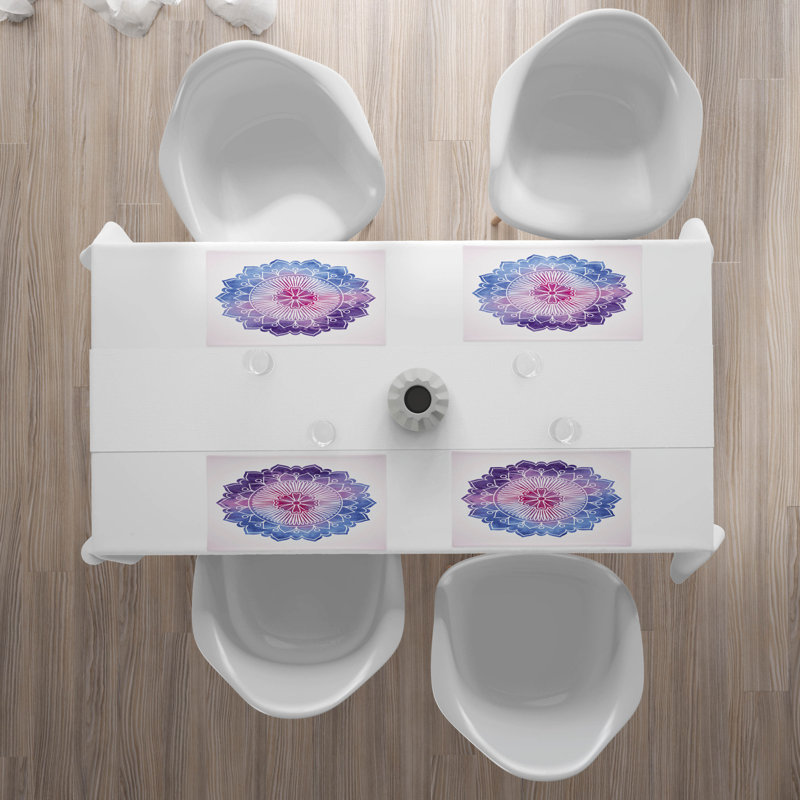 Polyester Floral Rectangle Placemat