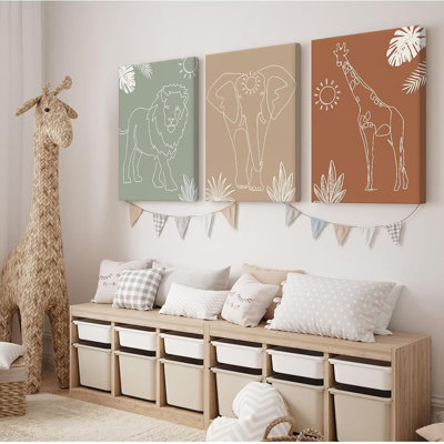 3 Piece Wrapped Canvas Set