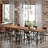 Counter Height Bar Table, 62.99" Long Pub Bar Table With Metal Footrest For Dining Kitchen Breakfast-377625319