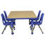 Table rectangulaire d'activités en T avec moulures totales réglables-109512140-109512141-109512145