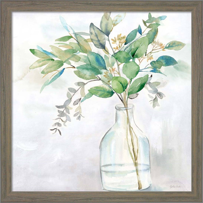 «Eucalyptus Vase» par Cynthia Coulter, art encadré (ensemble de 2)