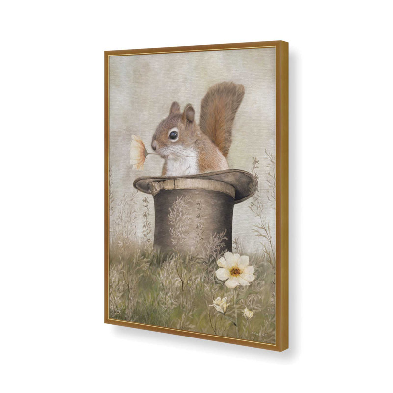 «Top Hat and Tail» par Robin-Lee Vieira, reproduction d'art, 32 W x 48 H, Framed Print, Gold