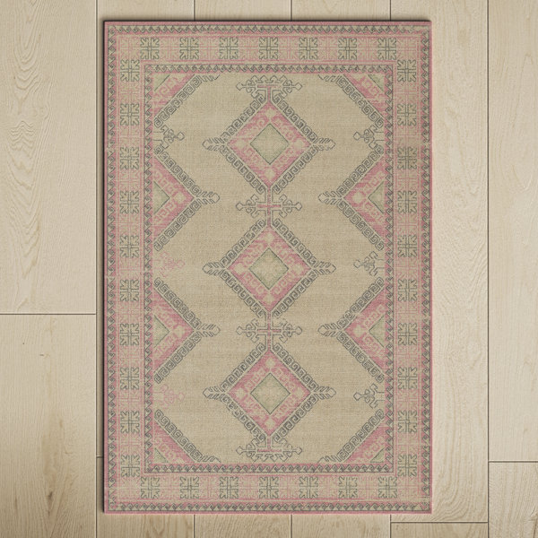 Birch Lane™ Aldona Pink/Brown Rug | Wayfair