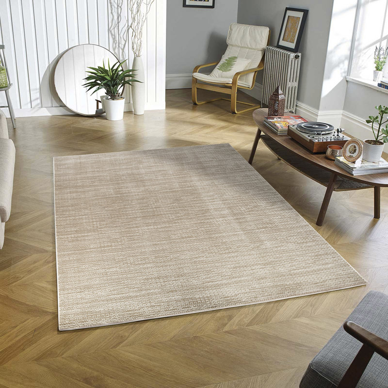 High-Low Preston Rug, Rectangle 10' x 14', Brown/Beige