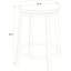 Ensemble de 2 tabourets pivotants avec structure en métal (seulement chaises de salle à manger)-692839939