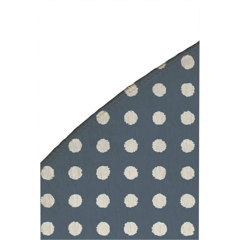 Dot Locked Non-Slip Outdoor Rug, Round 5'