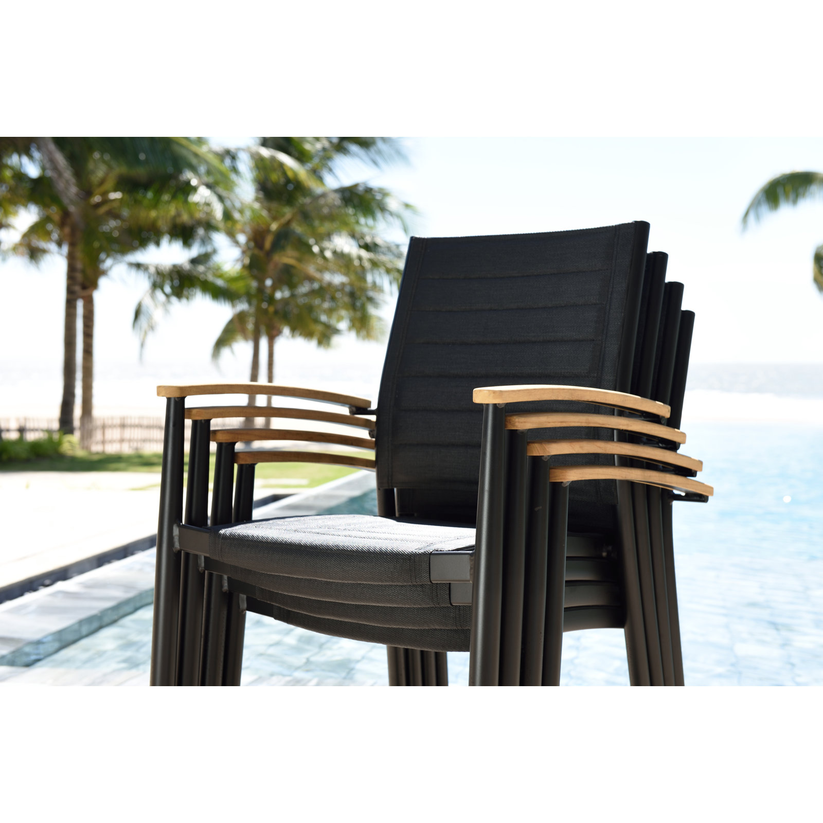 Cenka 87" Teak Patio Dining Set