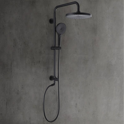 10'' Rain Shower Head with 3-Function Handshower,Dual Shower Combo with Height Adjustable Holder