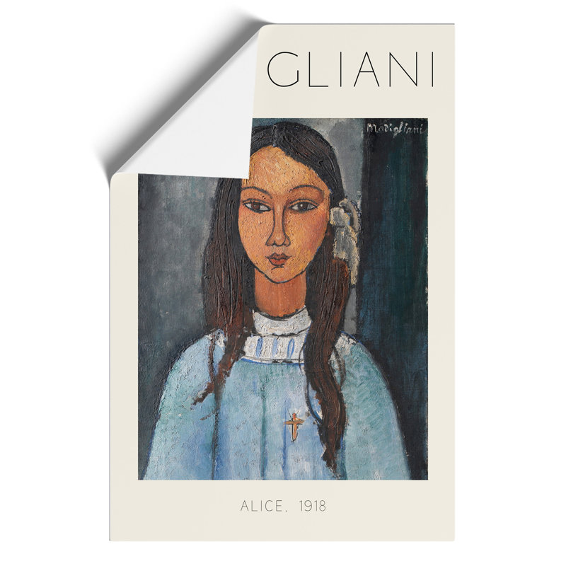 Alice Print by Amedeo Modigliani - Frameless Print, 59cm H x 42cm W x 0.1cm D