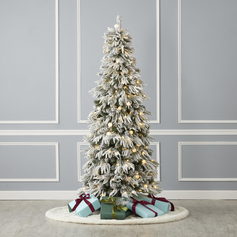 Arbre de Noël avec 300 lumières DEL - Comprend un sac de rangement pour arbre et une télécommande, 6'6"