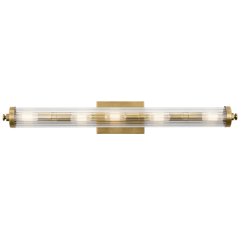 Thorne 4 - Light Dimmable Vanity Light, Natural Brass