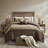 -piece Bedding Sets, Faux Suede Polyester Material, Rustic Lodge Style, Perfect For Home Décor
