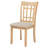 Wiona Wood Dining Side Chair Linen And Light Oak (Set Of 2)
