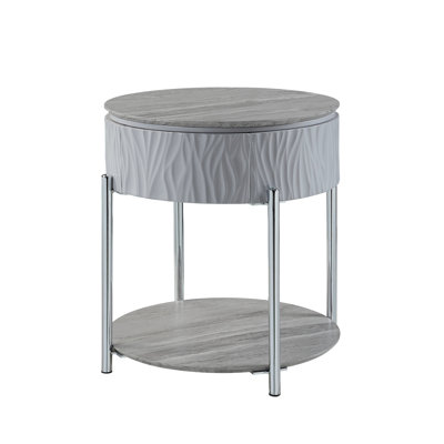 Small End Table With Storage, Indoor End Table For Living Space