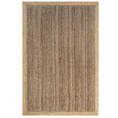 Tapis en jute tissé à la main, 2,9 x 4,9 pieds | Jute 100% naturel, sans velours | Facile à nettoyer avec l'aspirateur | Idéal pour la décoration de salon et de chambre à coucher | Durable et écologique | Parfait pour les endroits très passants