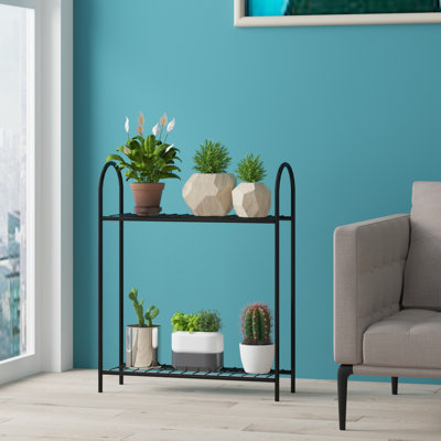Support pour plante de jardinière 2 niveaux