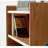 Multifunctional semi-open storage sideboard