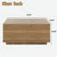 Table basse moderne carrée avec 4 tiroirs-1047463292