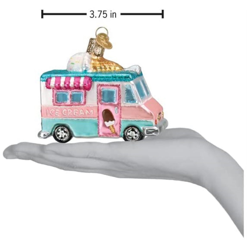 3.75 " Glass Hanging Figurine Ornament