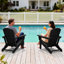 Chaise Adirondack pliable en PEHD Clitheroe-879525378