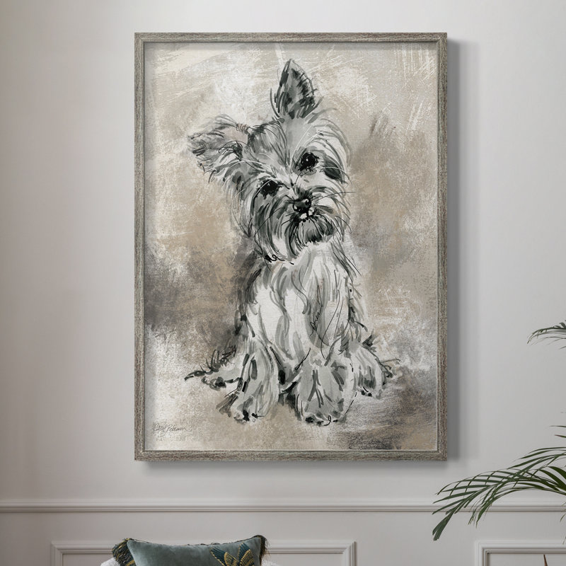 Sketchy Study Framed Print - Solid Wood
