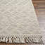 Tapis tissé à la main à motif géométrique crème / gris Barbaresi-610262751