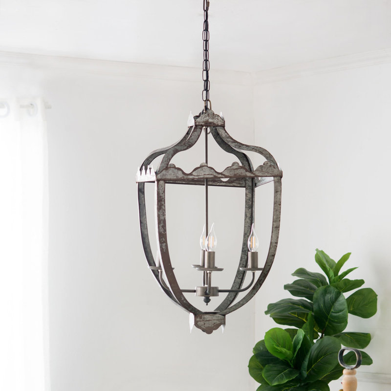 Lustre en métal 4 lumières