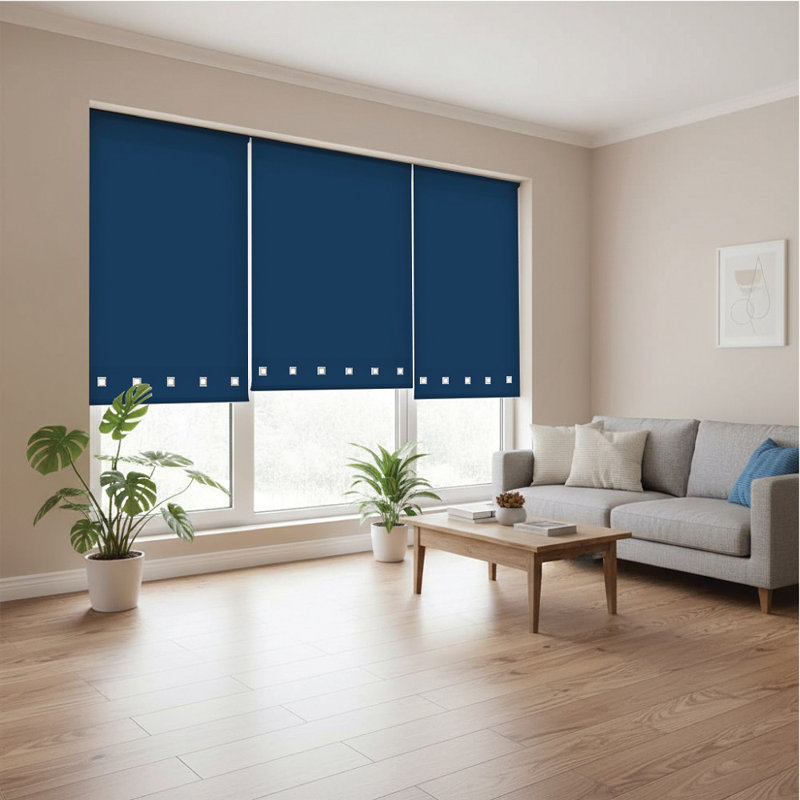 Semi Sheer, Blue, 165 cm L x 180 cm W
