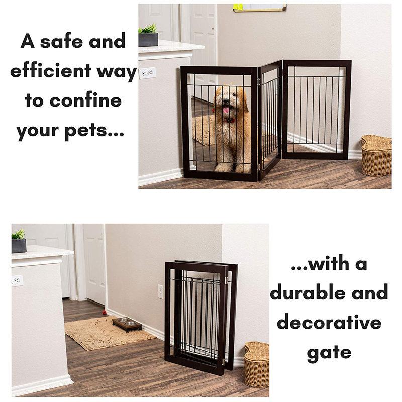 Barrière autoportante pour animaux, Espresso