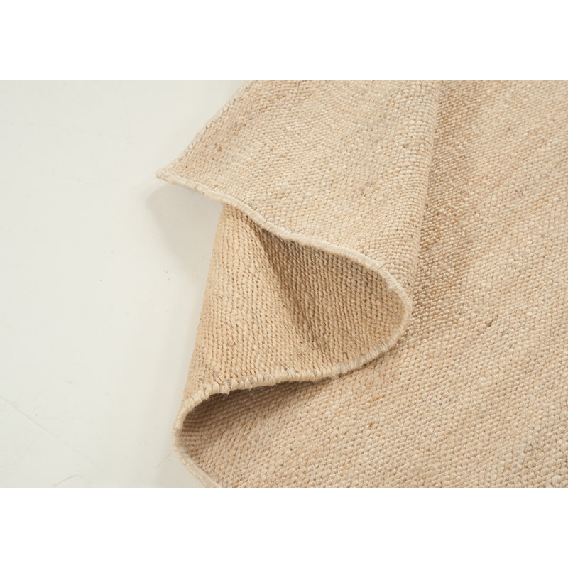 Tapis de zone blanchie en jute fait main flateweave Woodford, Rectangle 9 pi x 12 pi