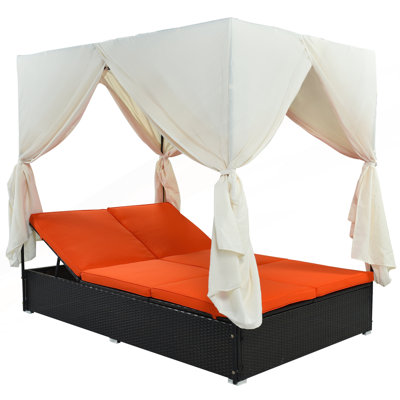Outdoor Daybed With Cushions, Patio Sunbed