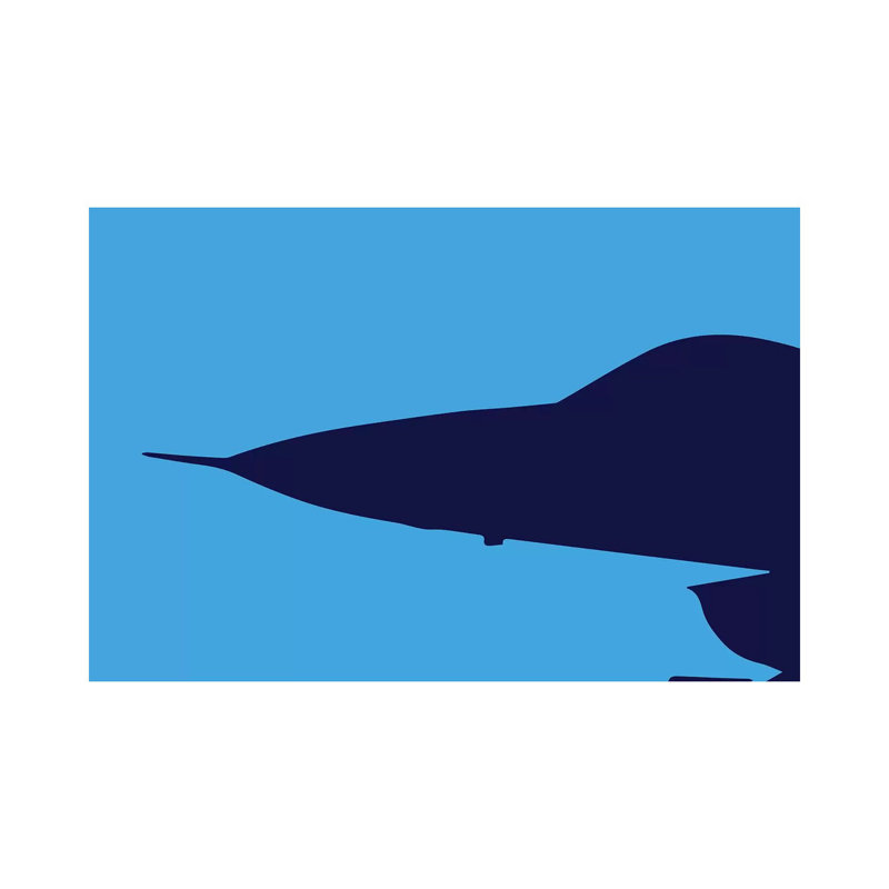 F-16 Nose by 08 Left - Wrapped Canvas Print, 66.04cm H x 101.6cm W x 1.91cm D