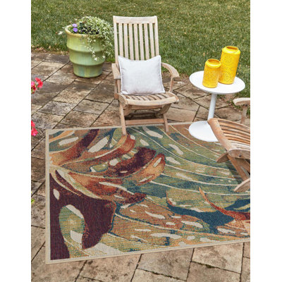 Tinesford Abstract Indoor / Outdoor Rug