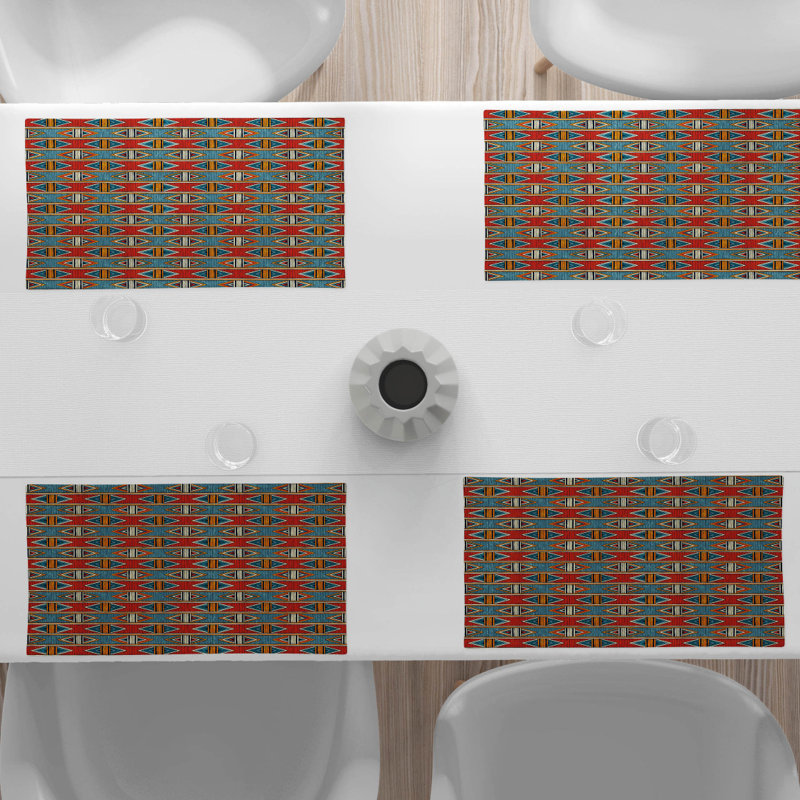 Polyester Geometric Rectangle Placemat