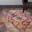 Tapis bleu clair / fuchsia Myia-20658198