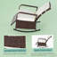 Fauteuil inclinable et berçant en rotin d'extérieur-546300049-546300050