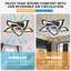 Ventilateur de plafond encastré moderne avec ensemble d'éclairage à DEL à intensité variable de 25,2 po, Rc, pales réversibles, 6 vitesses - queue d'hirondelle