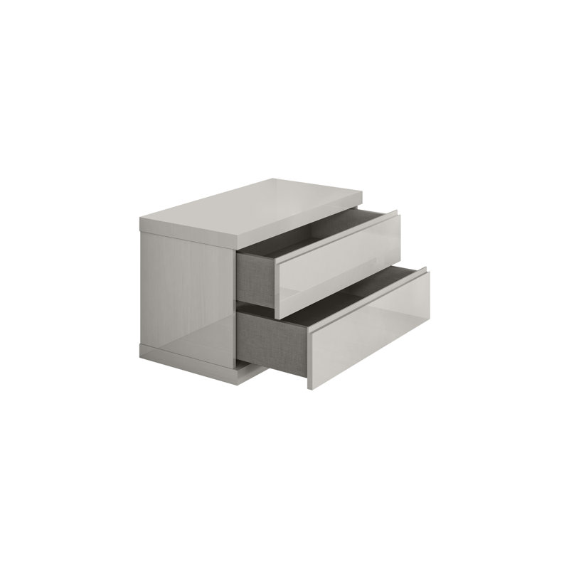 Anna Large Nightstand 30", Light Gray