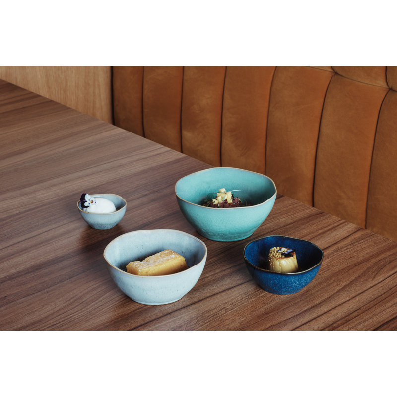 Gemstone Moonstone Stoneware Dinnerware Set - Service for 4