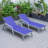 Outdoor Patio Reclining Chaise Lounge with Wheels, Powder-Coated Aluminum Frame and Breathable Sling Mesh, Adjustable Backrest for Poolside and Deck Use-124823769-124823772