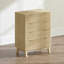 Commode Closet, commode double à 4 tiroirs pour la chambre à coucher