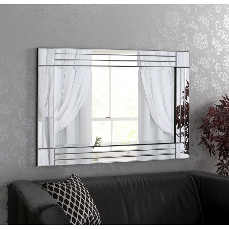 Molly Venetian Triple Frame Wall Mirror, 90cm H x 60cm W